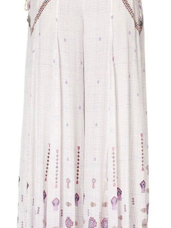 Camilla flares with lace up side, size XL, silk - Picture 7 of 8